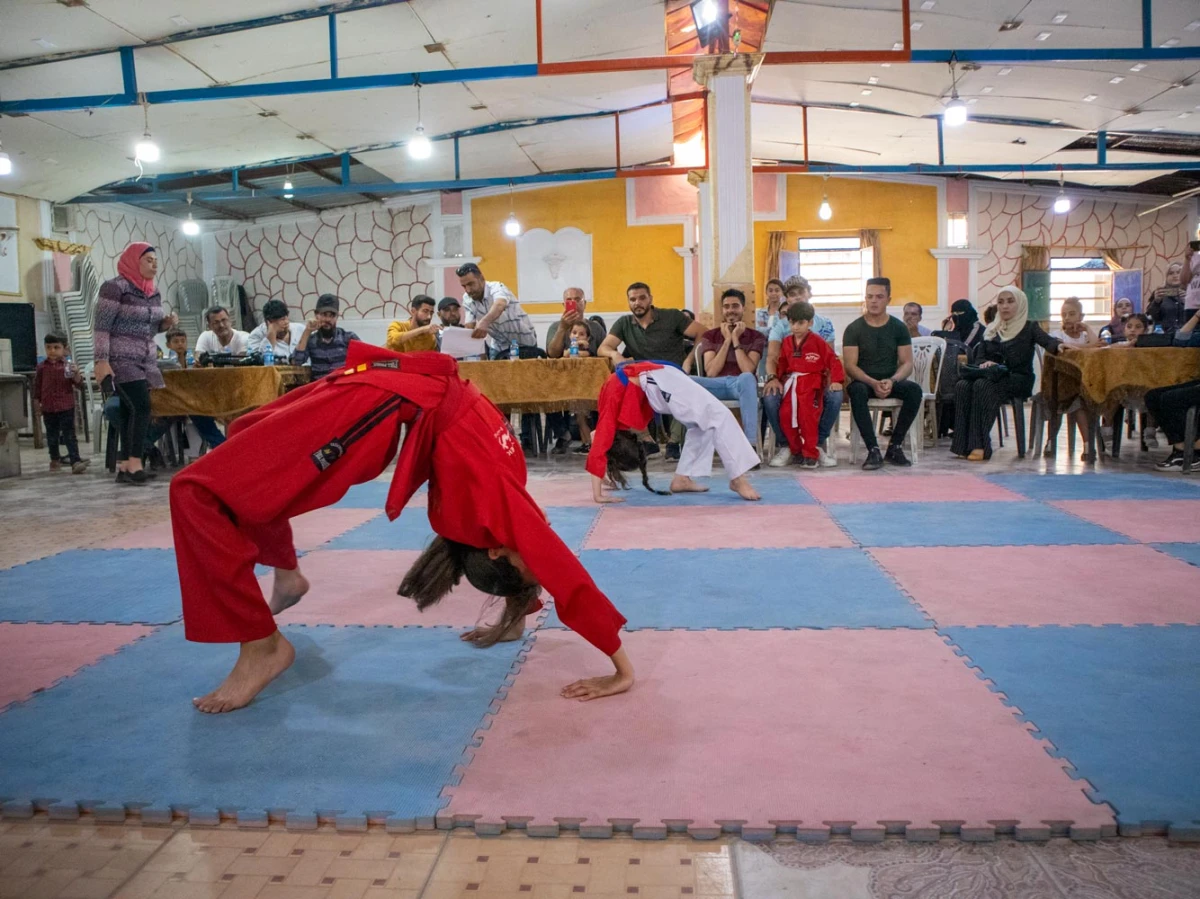 A poet, a weightlifting champion and a blind folk singer. PIN helped to organized social cohesion talent show in Syria
